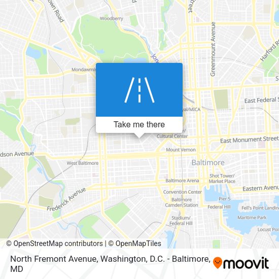 Mapa de North Fremont Avenue