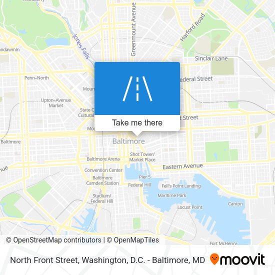 North Front Street map