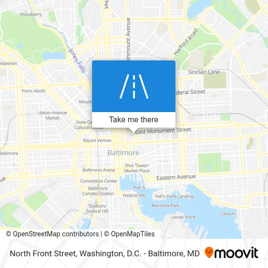 North Front Street map