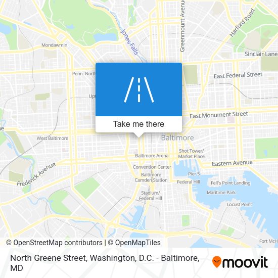 Mapa de North Greene Street