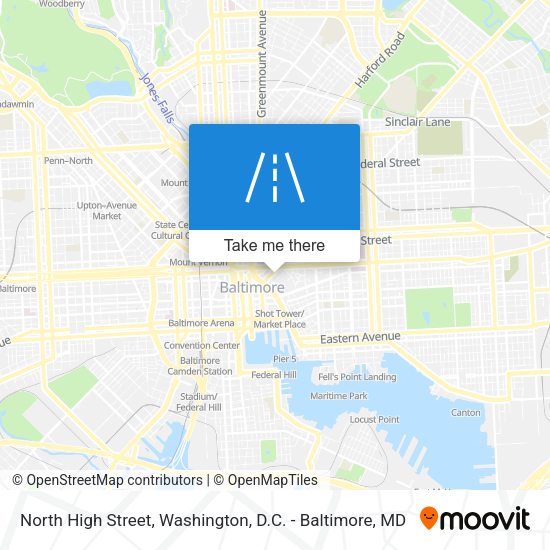 Mapa de North High Street