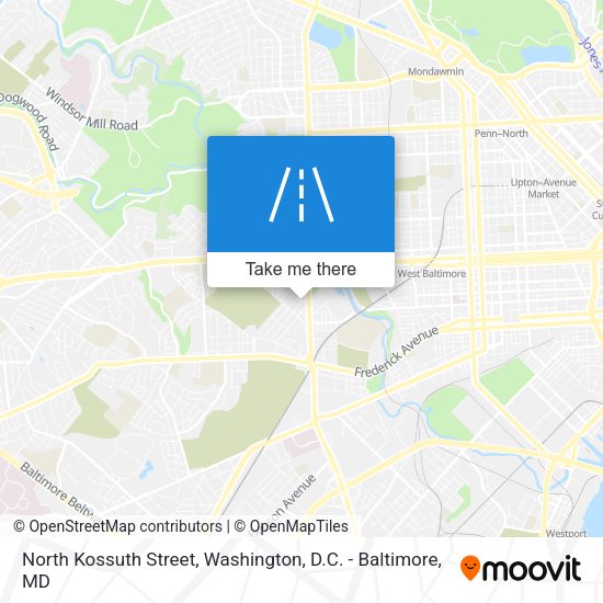 North Kossuth Street map