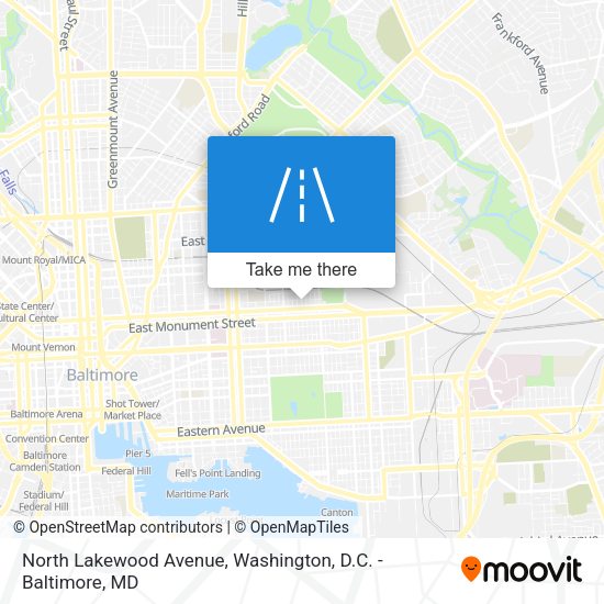 North Lakewood Avenue map