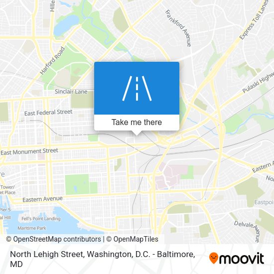 North Lehigh Street map