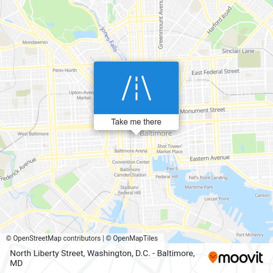 North Liberty Street map