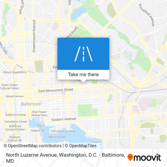 Mapa de North Luzerne Avenue