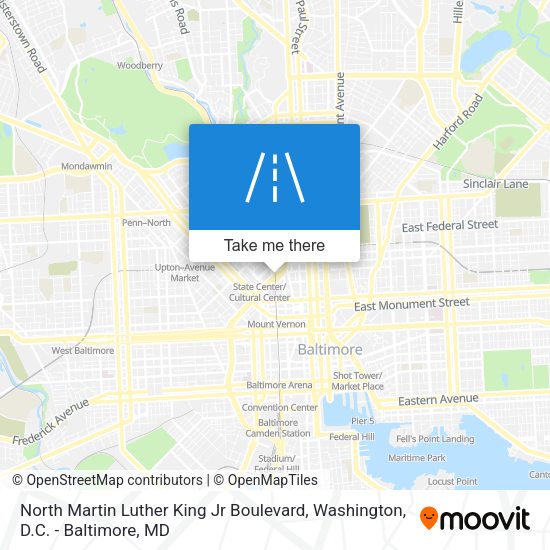 Mapa de North Martin Luther King Jr Boulevard