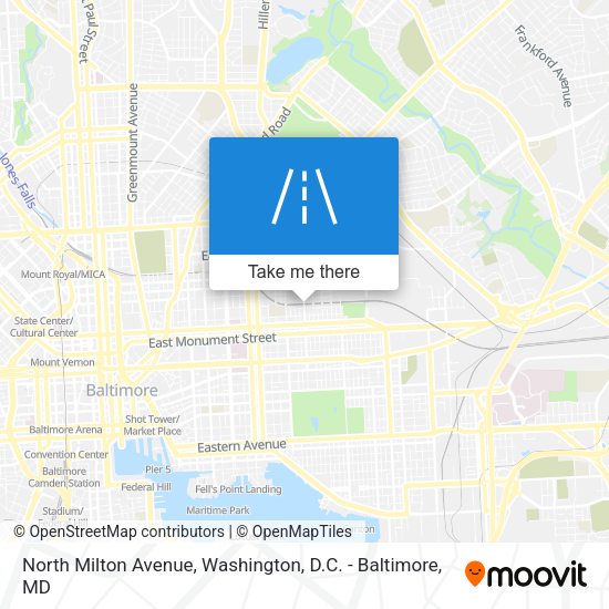North Milton Avenue map