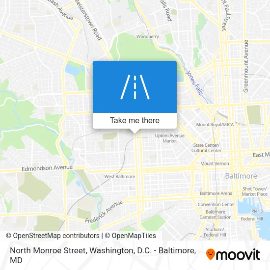 North Monroe Street map