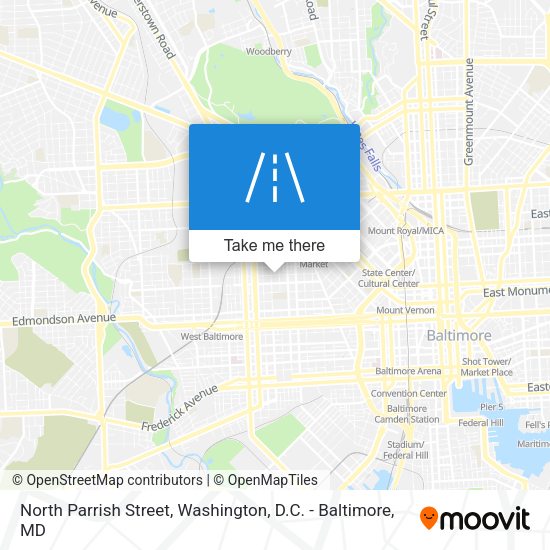 North Parrish Street map