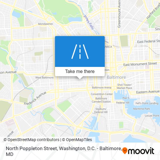 North Poppleton Street map