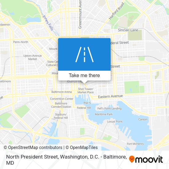 Mapa de North President Street