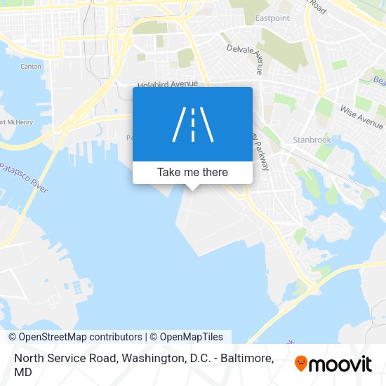 North Service Road map