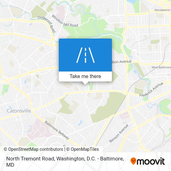 North Tremont Road map