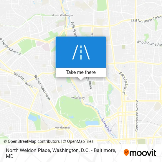 North Weldon Place map