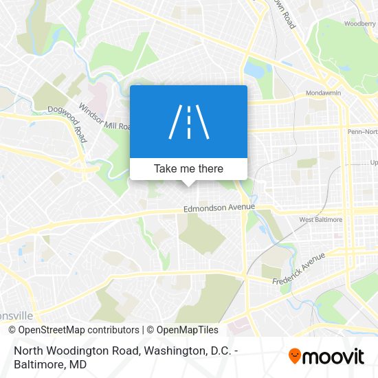 North Woodington Road map