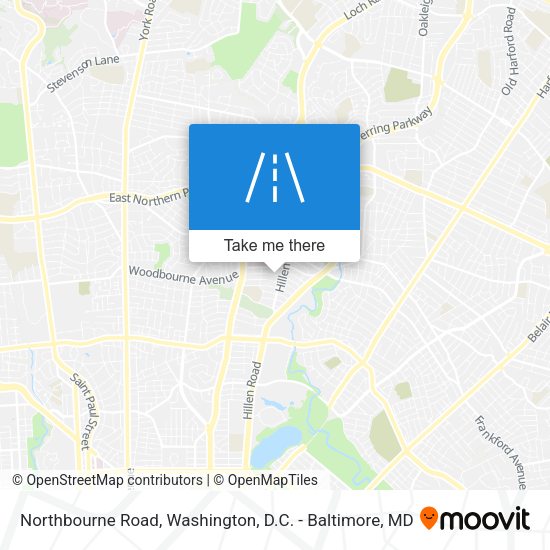 Northbourne Road map