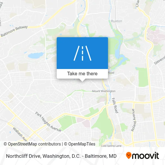 Northcliff Drive map