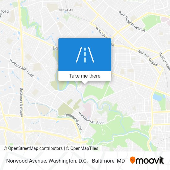 Mapa de Norwood Avenue
