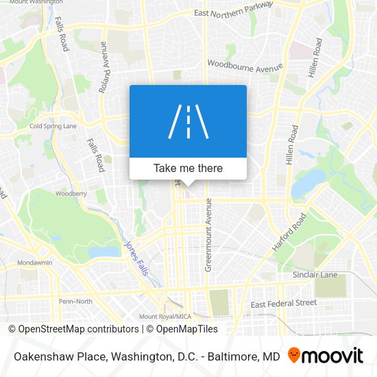 Oakenshaw Place map