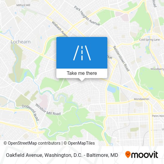 Oakfield Avenue map