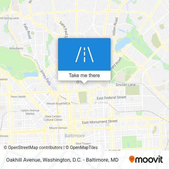 Mapa de Oakhill Avenue