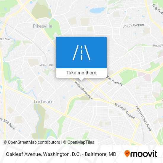 Oakleaf Avenue map