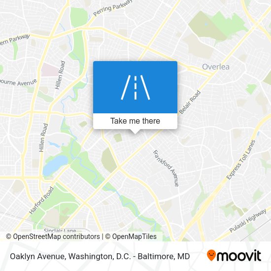 Oaklyn Avenue map