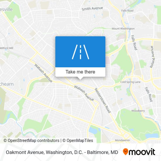 Mapa de Oakmont Avenue