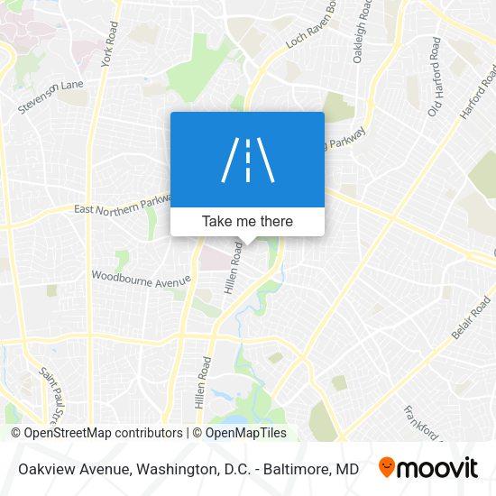 Mapa de Oakview Avenue