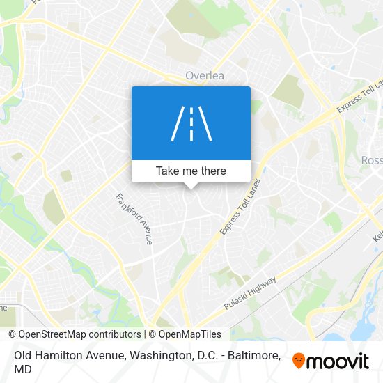 Mapa de Old Hamilton Avenue