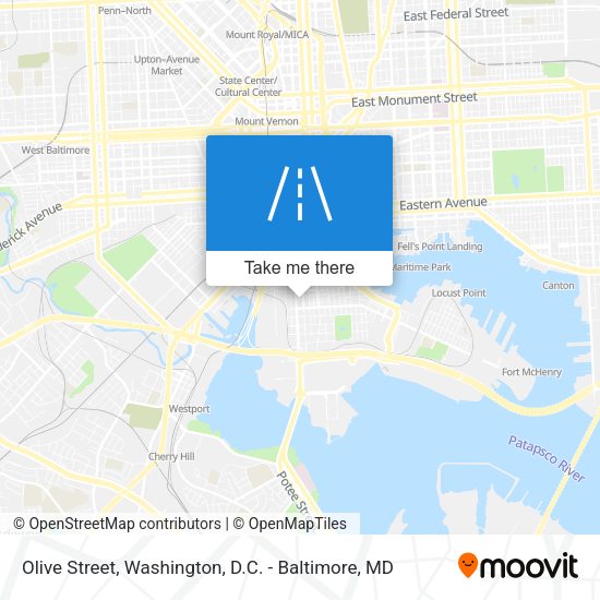 Olive Street map