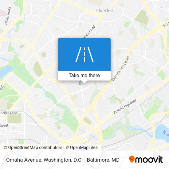 Mapa de Omaha Avenue