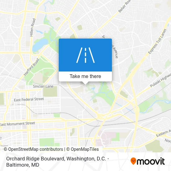 Orchard Ridge Boulevard map