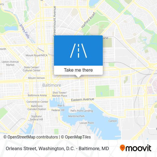 Orleans Street map