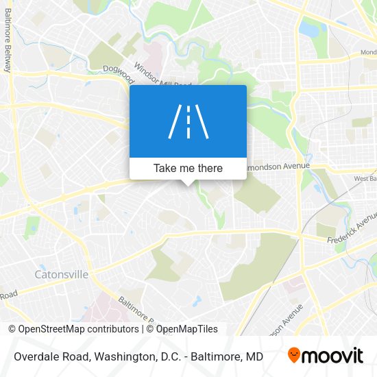 Overdale Road map