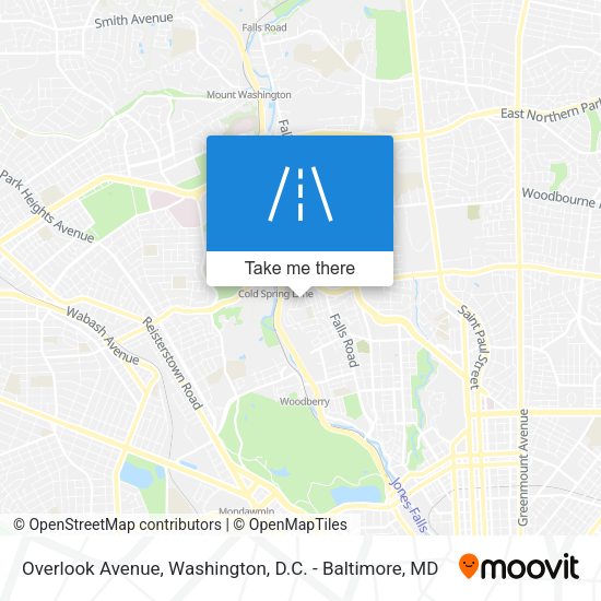 Overlook Avenue map