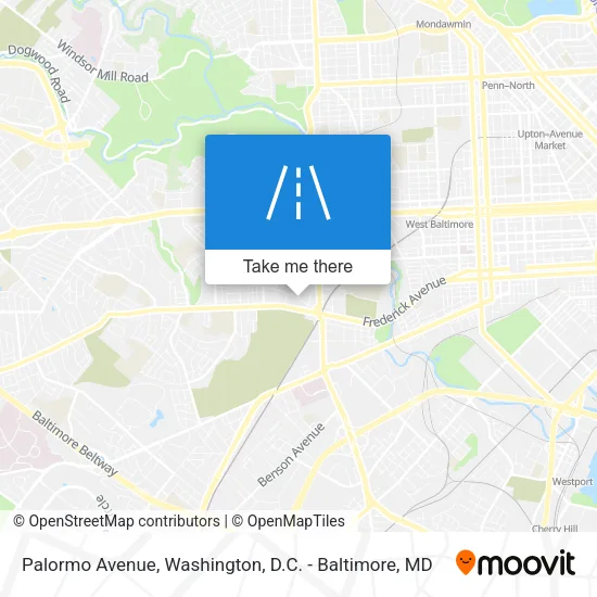 Palormo Avenue map