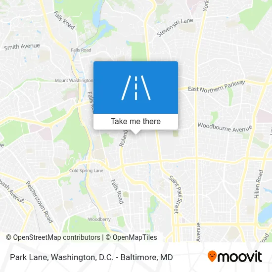 Park Lane map