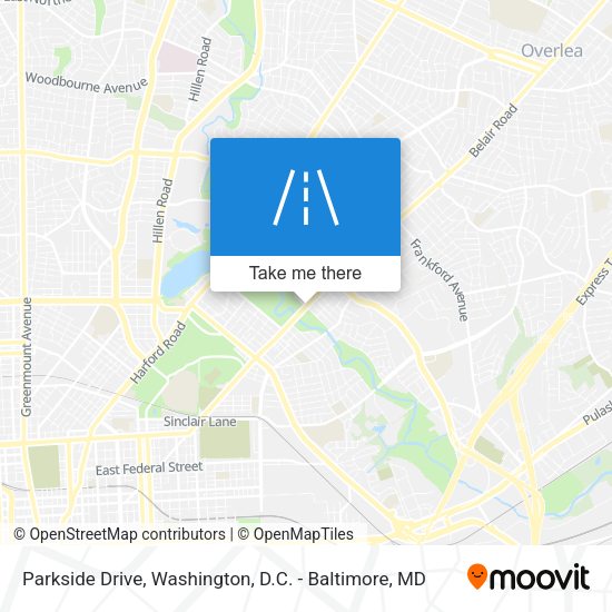 Parkside Drive map