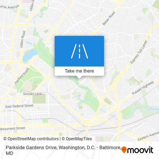 Parkside Gardens Drive map