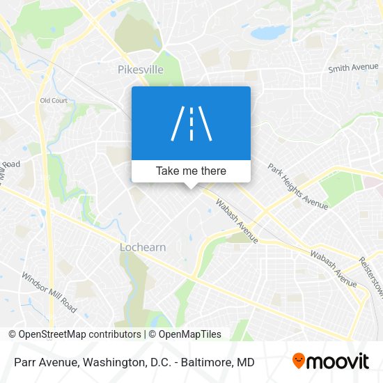 Parr Avenue map