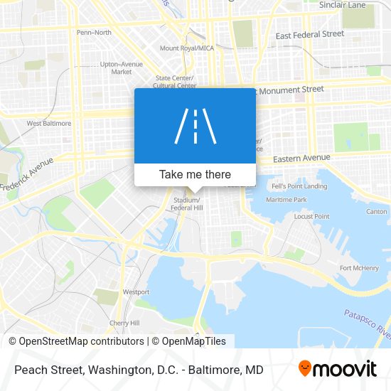 Peach Street map