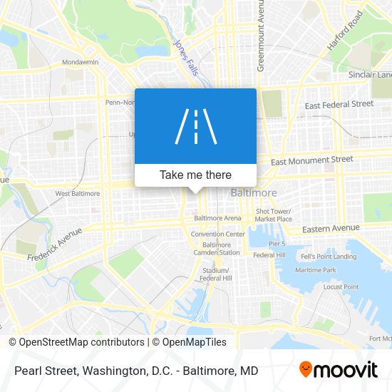 ¿Cómo llegar a Pearl Street, Baltimore en autobús, metro, tren o tren ...