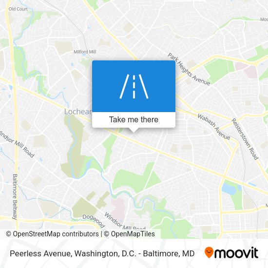 Mapa de Peerless Avenue
