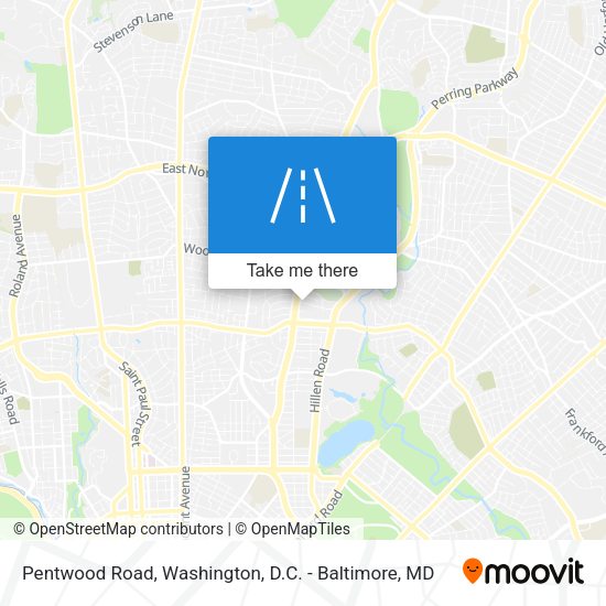 Pentwood Road map