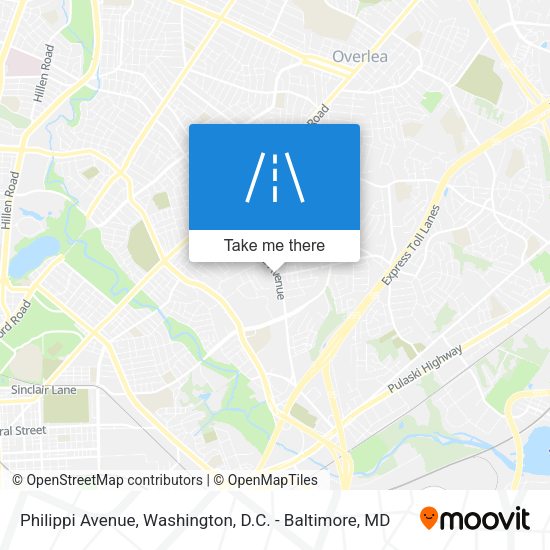 Philippi Avenue map