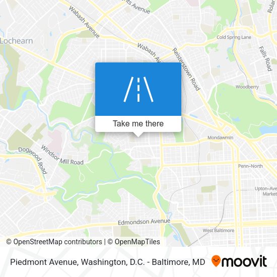 Mapa de Piedmont Avenue