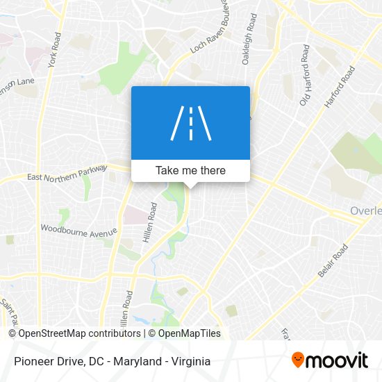 Pioneer Drive map