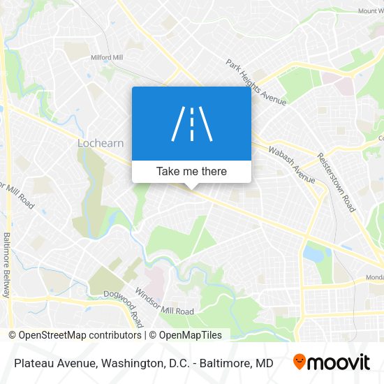 Plateau Avenue map